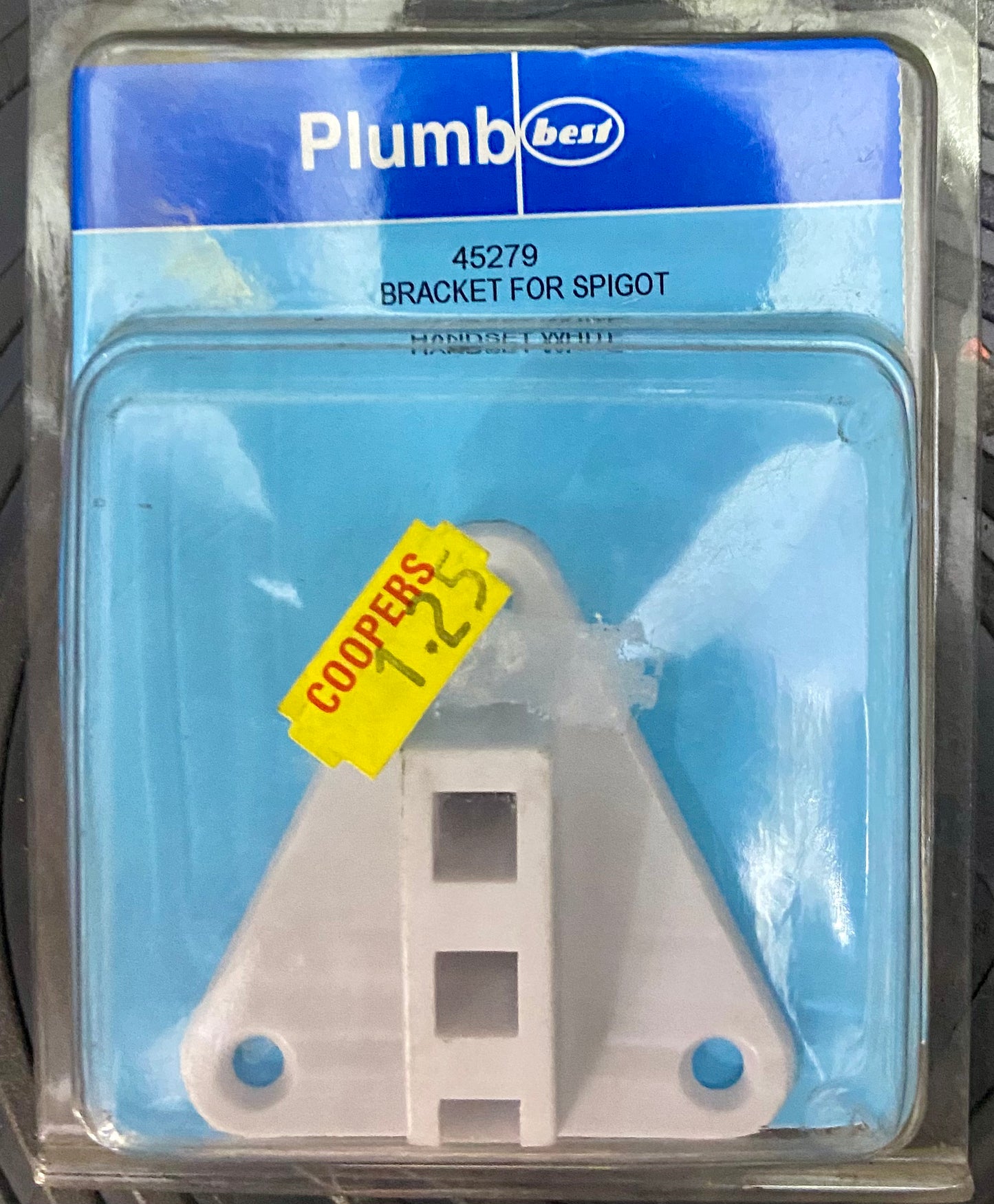 SUPPORT PERPENDICULAIRE POUR DOUCHETTE BLANC
