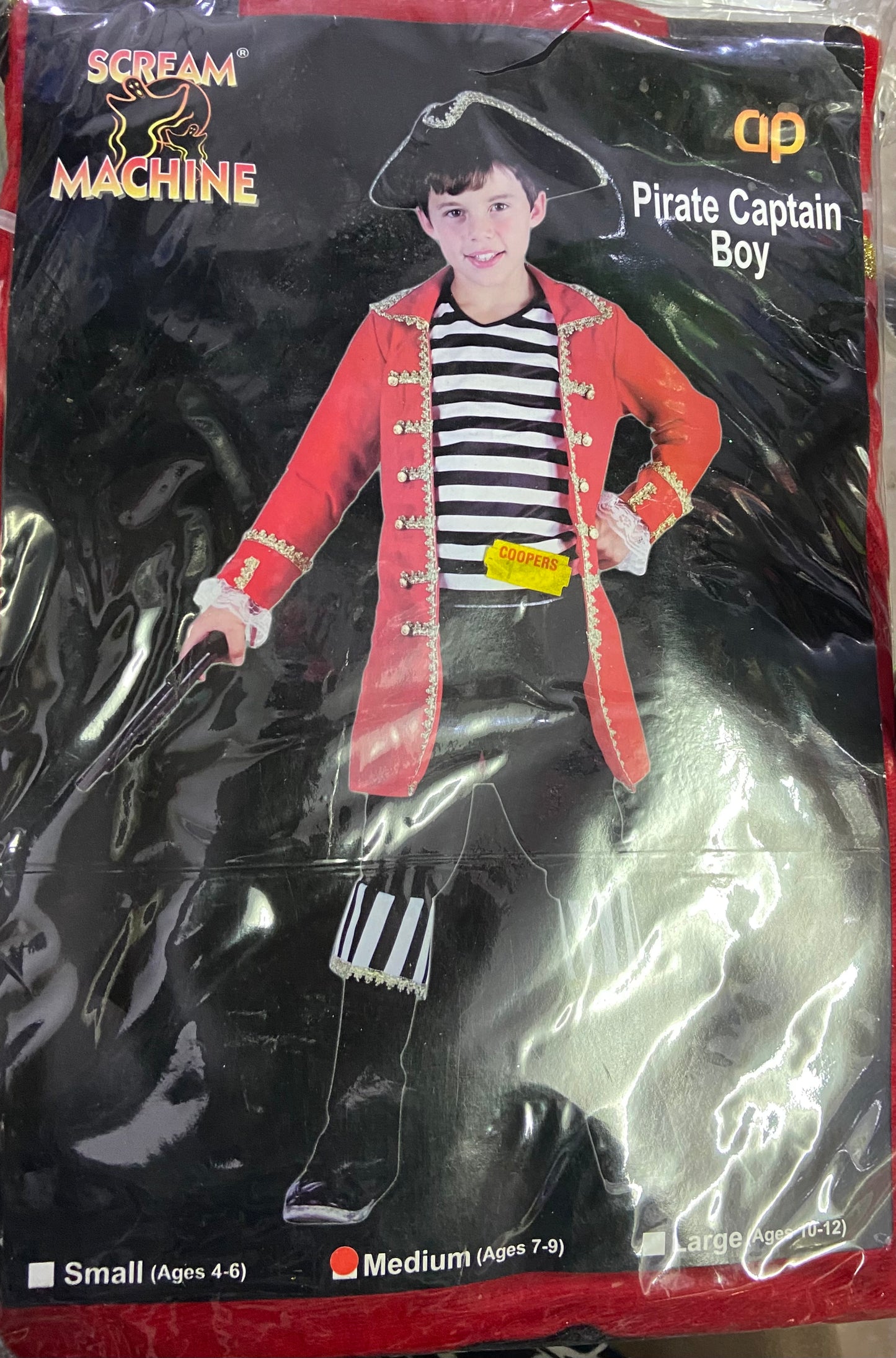 DÉGUISEMENT DE CAPITAINE PIRATE GARÇON SCREAM MACHINE