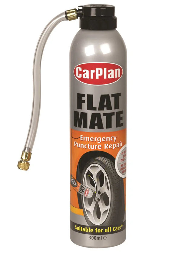 CARPLAN FLAT MATE RÉPARE PNEUS CREVÉS D'URGENCE 300ml
