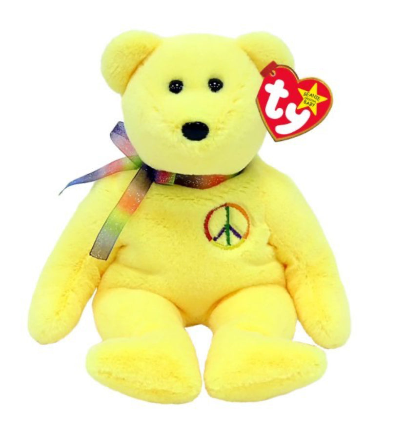 TY BEANIE BABY PEACE BEAR II