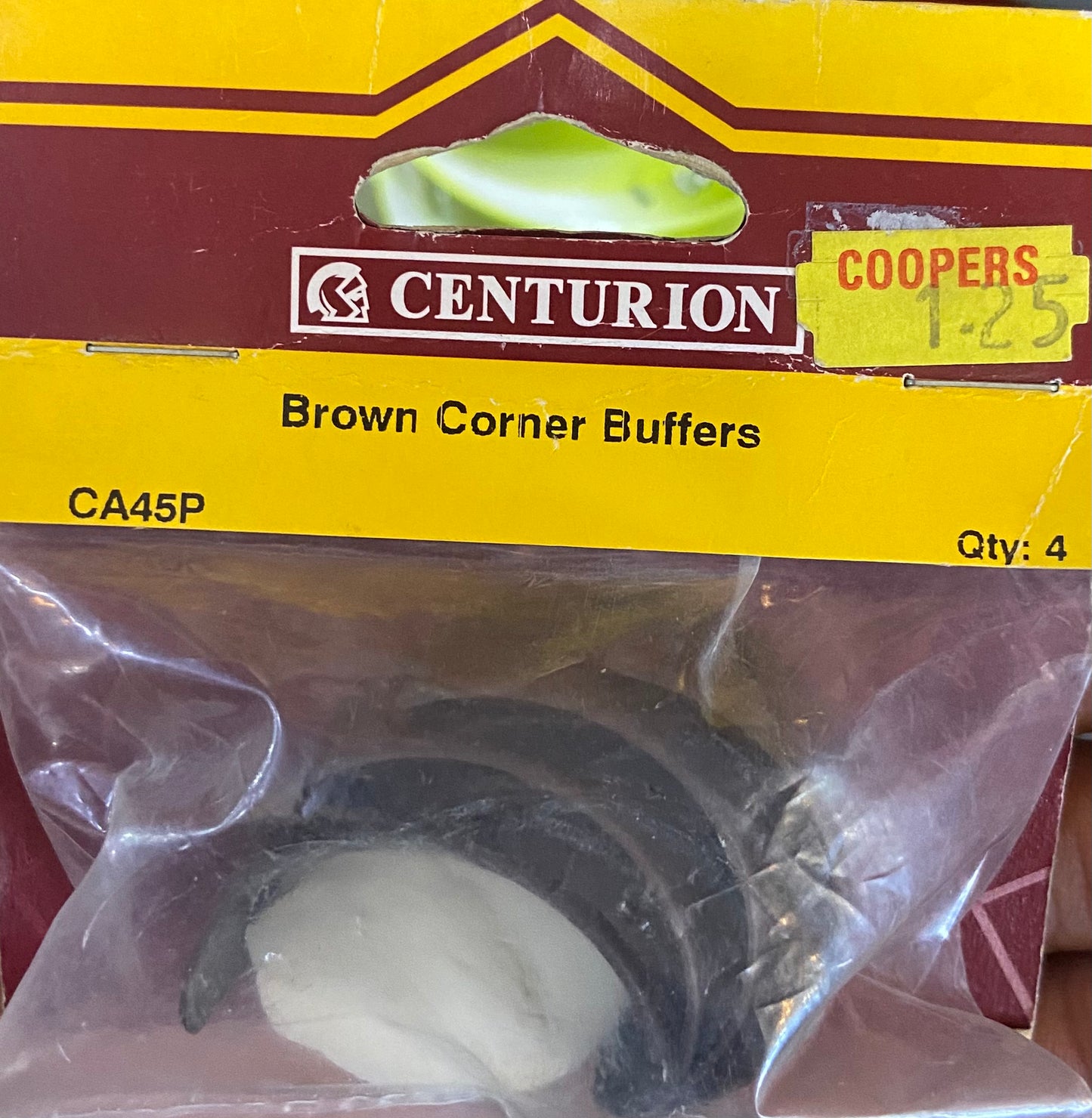 BUTOIRS D'ANGLE CENTURION MARRON