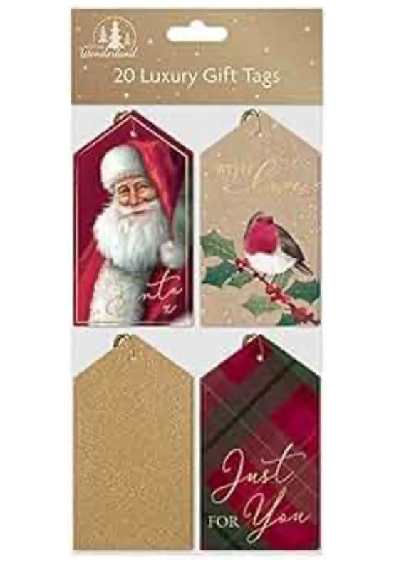 CHRISTMAS 20 LIXURY GIFT TAGS