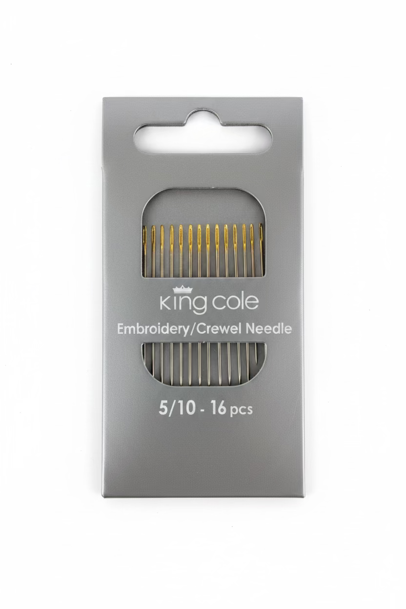 AIGUILLES À BRODERIE/CREWEL KING COLE 5/10. 16 pièces