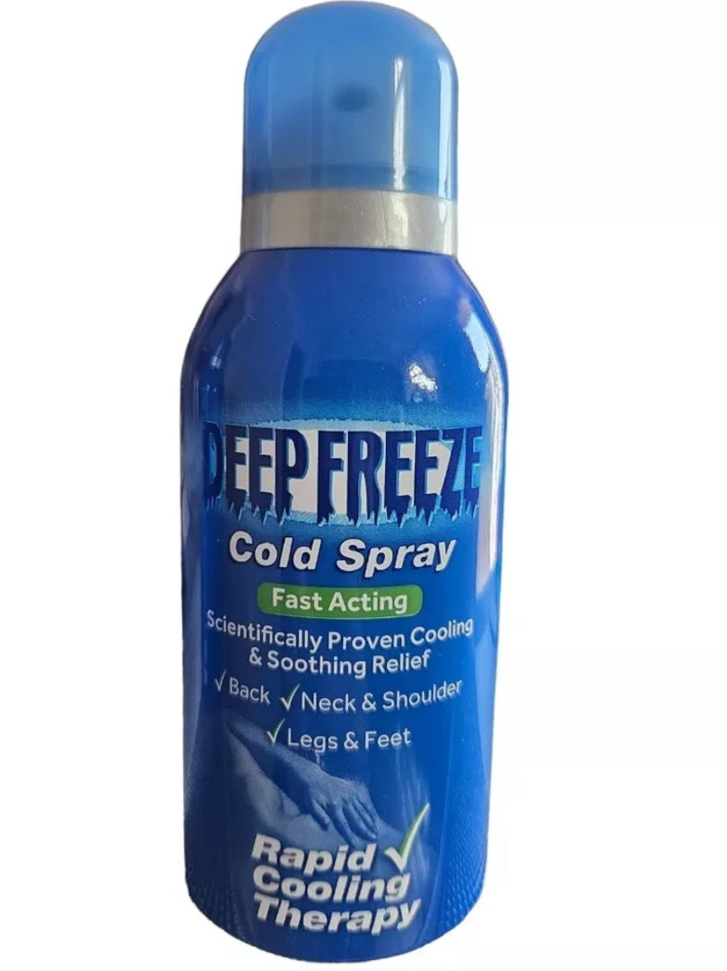 Deep Freeze Cold Spray Fast Acting RAPID cooling Therapy Pack Of 150ml