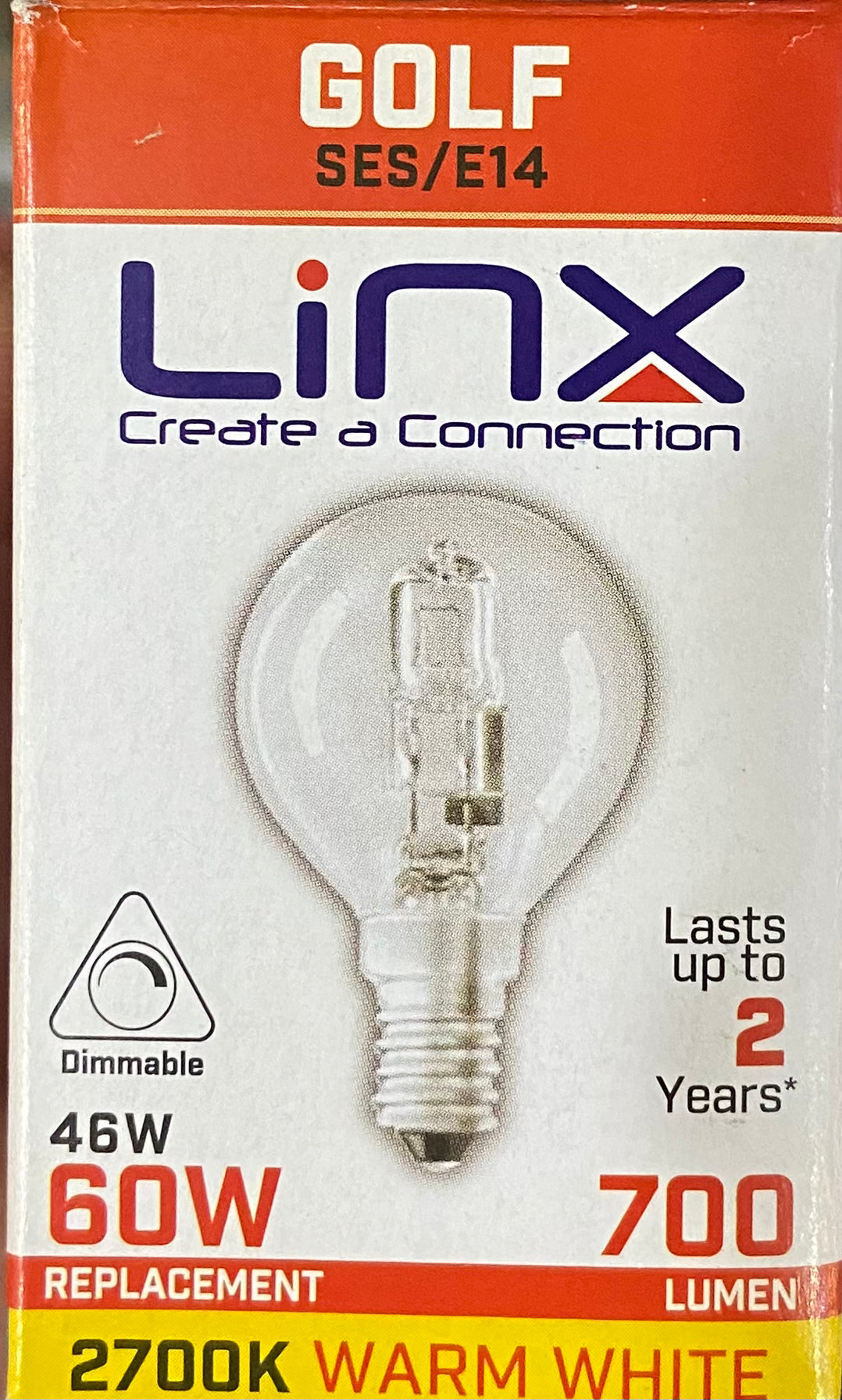 LINX GOLF SES/E14 46w=60w WARM WHITE