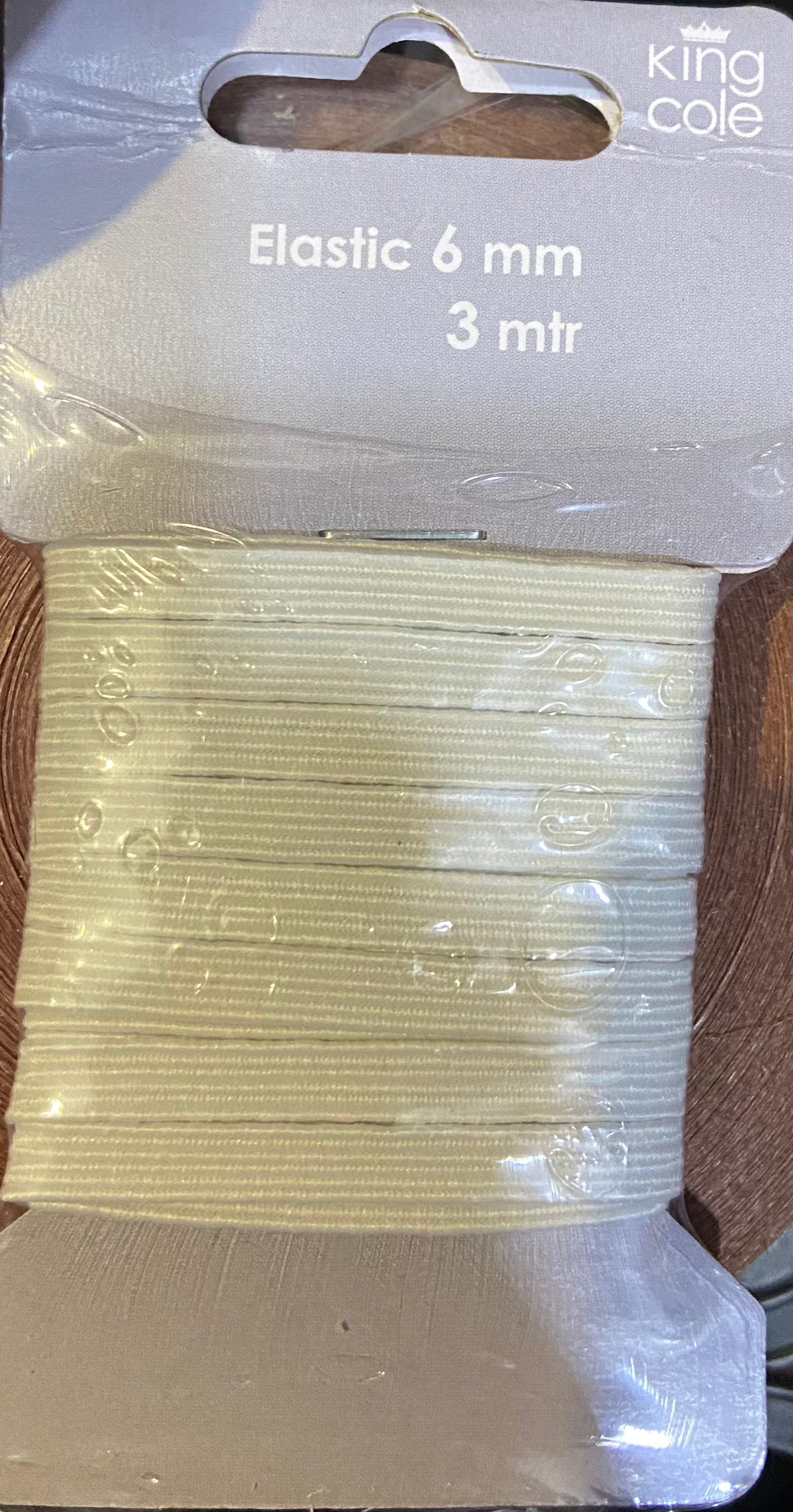 KING COLE ELASTIC 6mm 3M