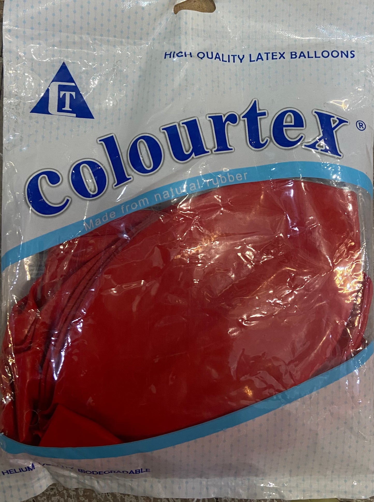 Ballons en latex de haute qualité COLOURTEX ROUGE