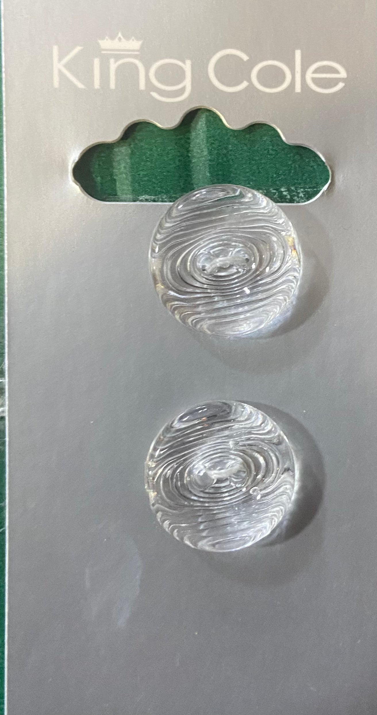 KING COLE BUTTON X2