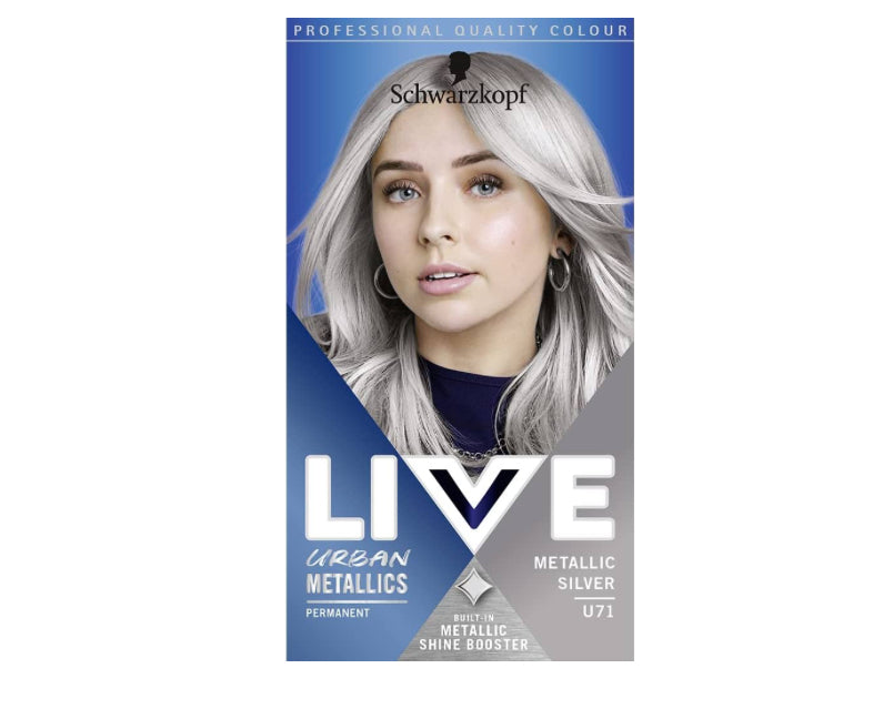 Schwarzkopf LIVE Urban Metallics, Coloration Permanente Métallique Argentée U71