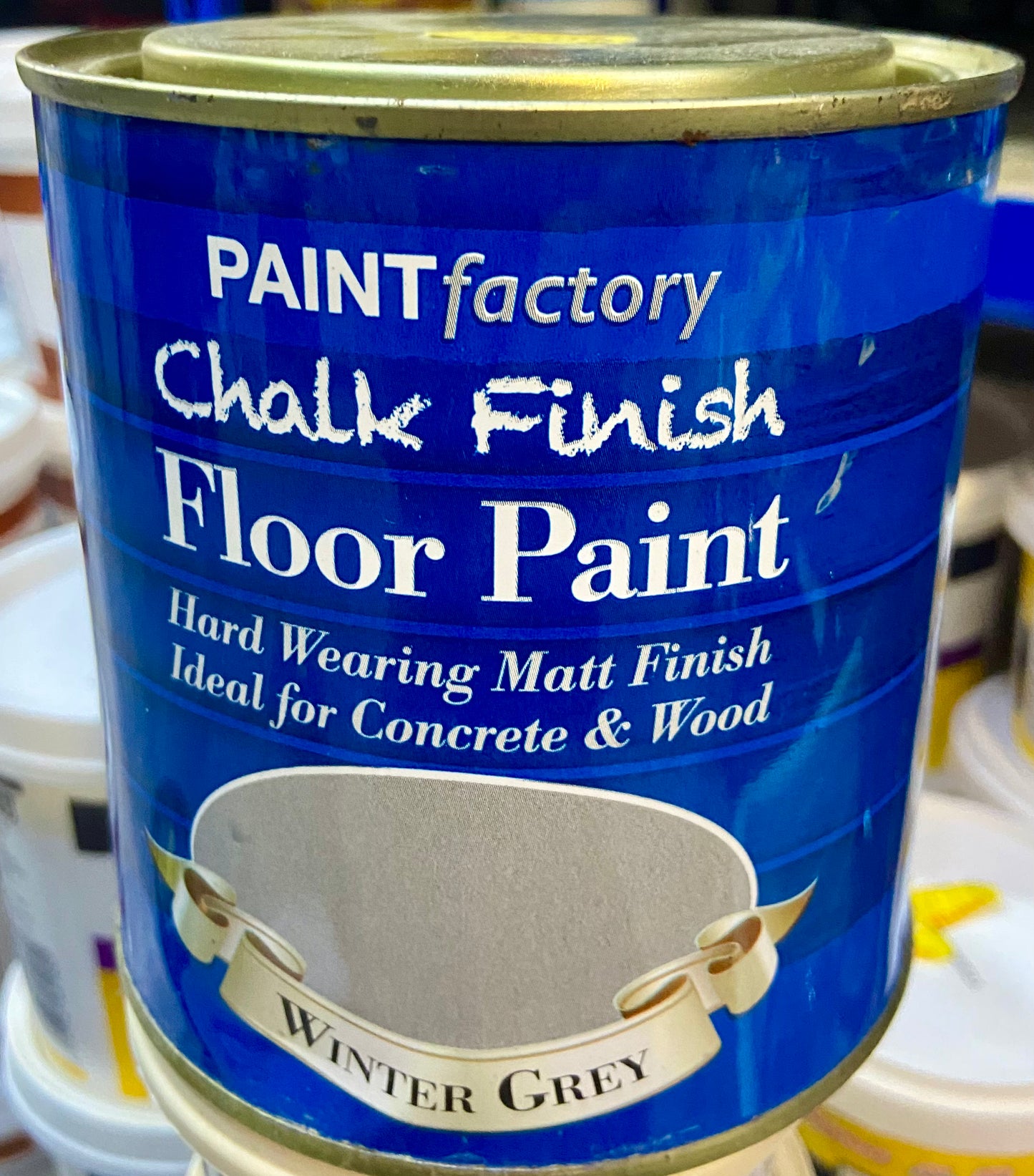 PAINT FACTORY CHALK FINISH FLOOR PAINT WINTER GREY