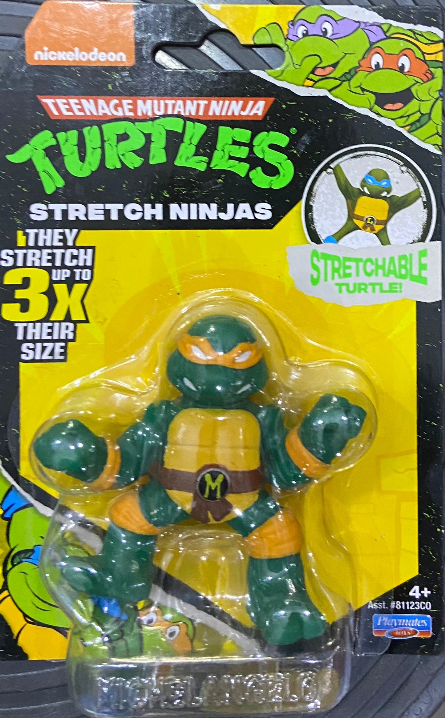 Classic Mini Stretch Michelangelo Teenage Mutant Ninja Turtles Figur Playmates