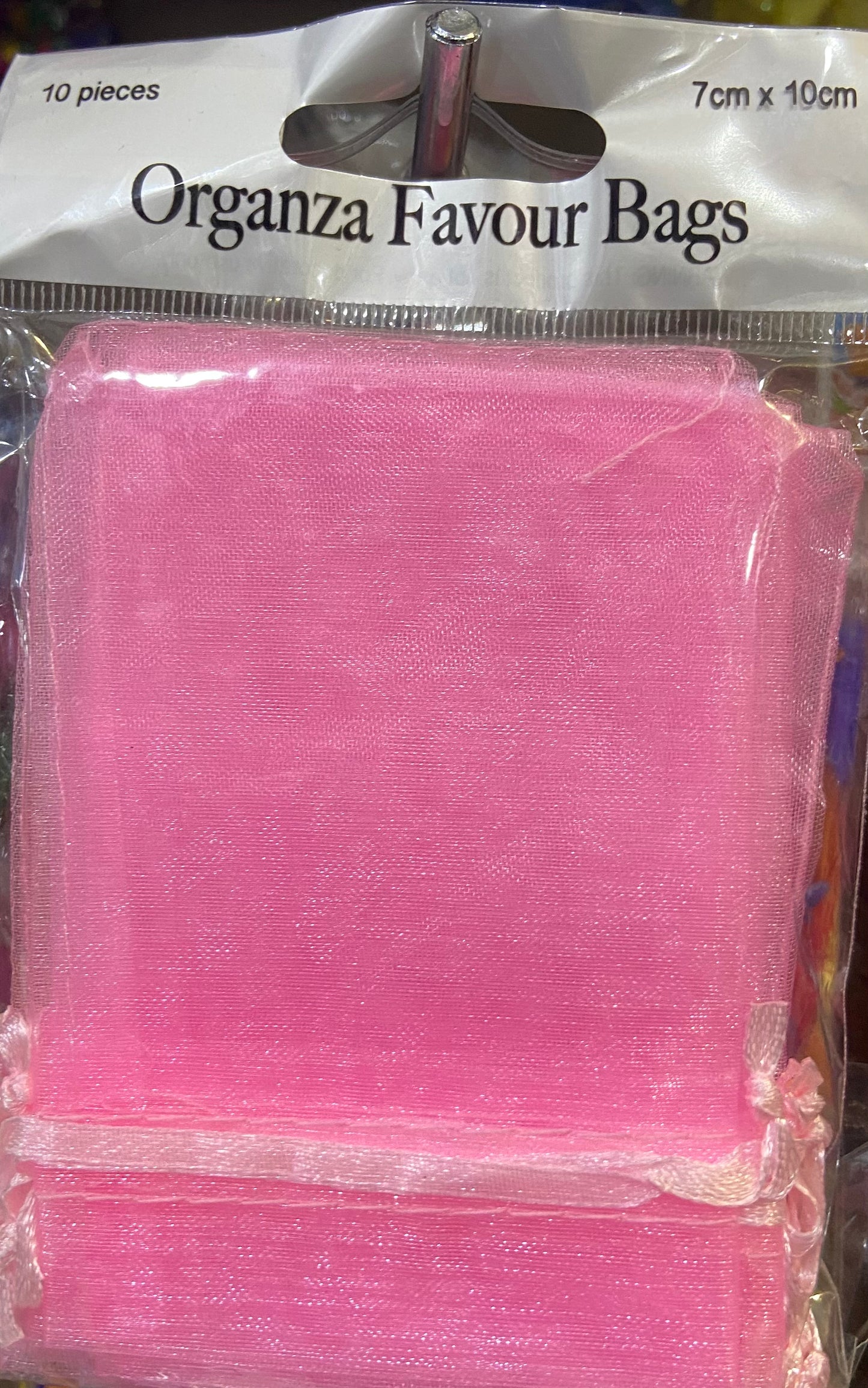 SACS DRAGÉES EN ORGANZA ROSE BÉBÉ