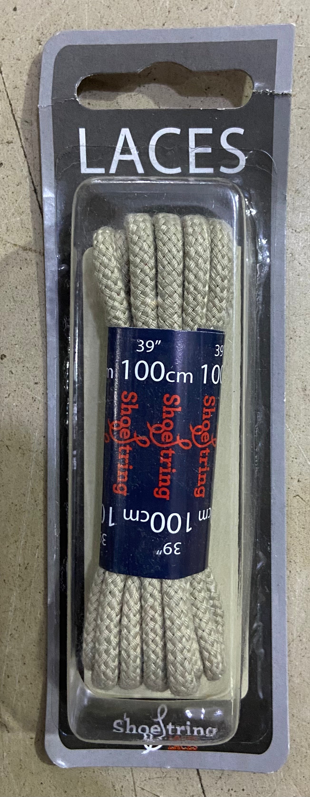 SHOE STRING LACES 100cm 39” IVORY