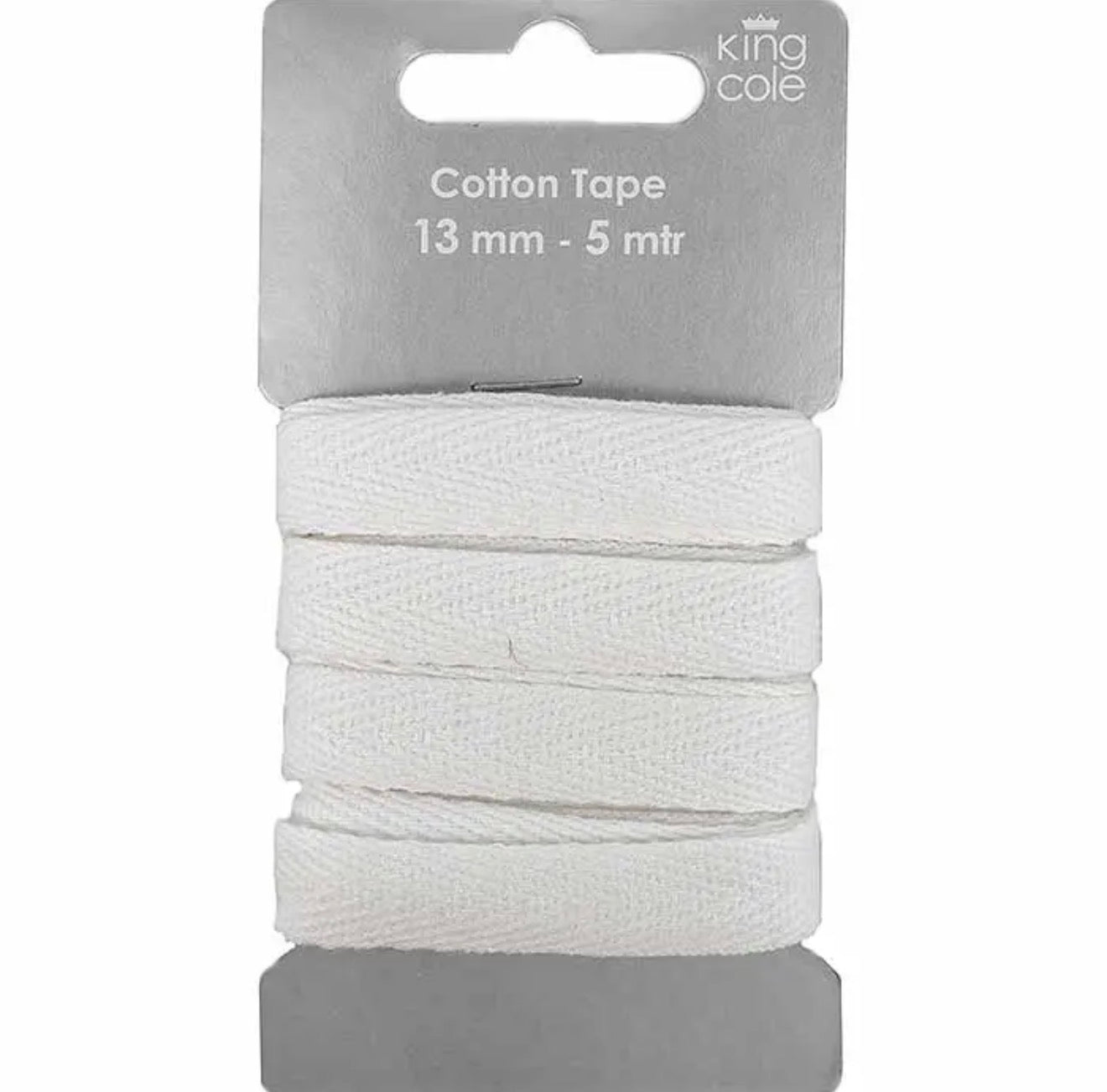 KING COLE RUBAN DE COTON 13mm - 5m