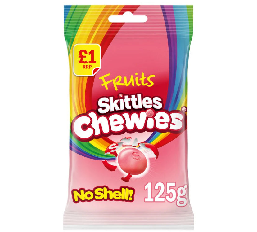 Skittles Chewies Fruits Sweets Treat Bag 125g