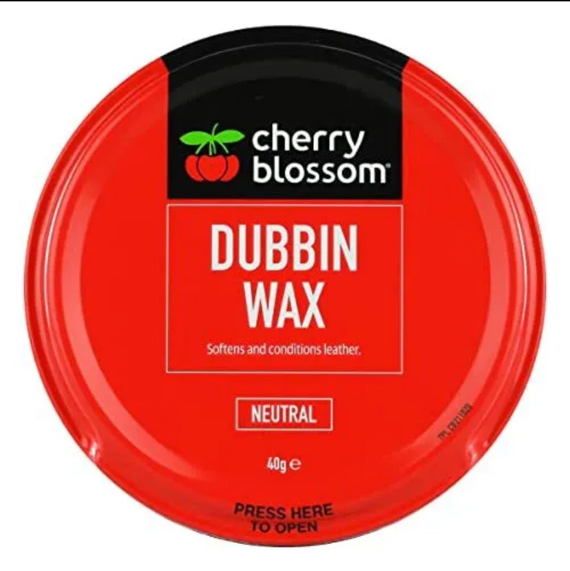 Cherry Blossom Dubbin Wax Neutral 40g Waterproof Leather Shoe & Boot Wax