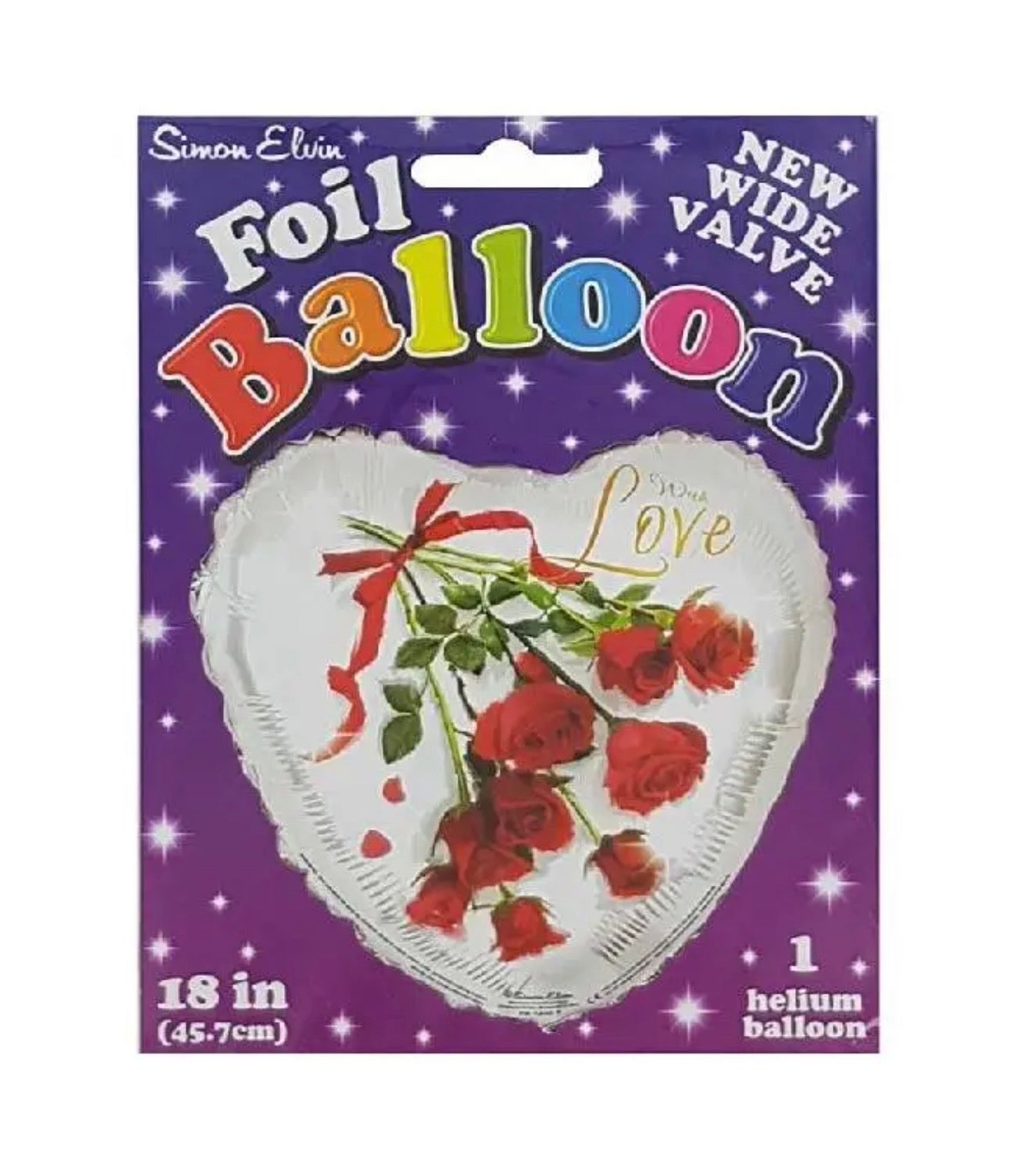 BALLON EN ALUMINIUM 18 PO AVEC AMOUR