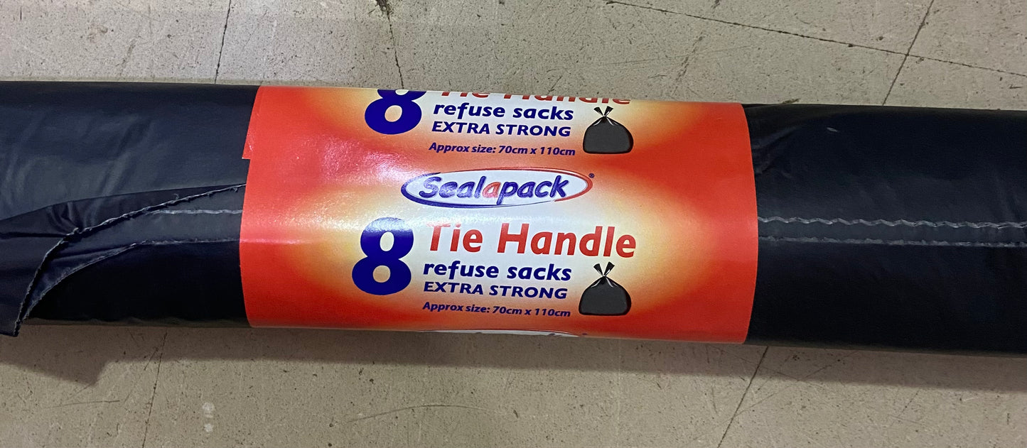 SACS SEALAPACK SACS POUBELLE NOIRES À 8 LIENS ET POIGNÉES