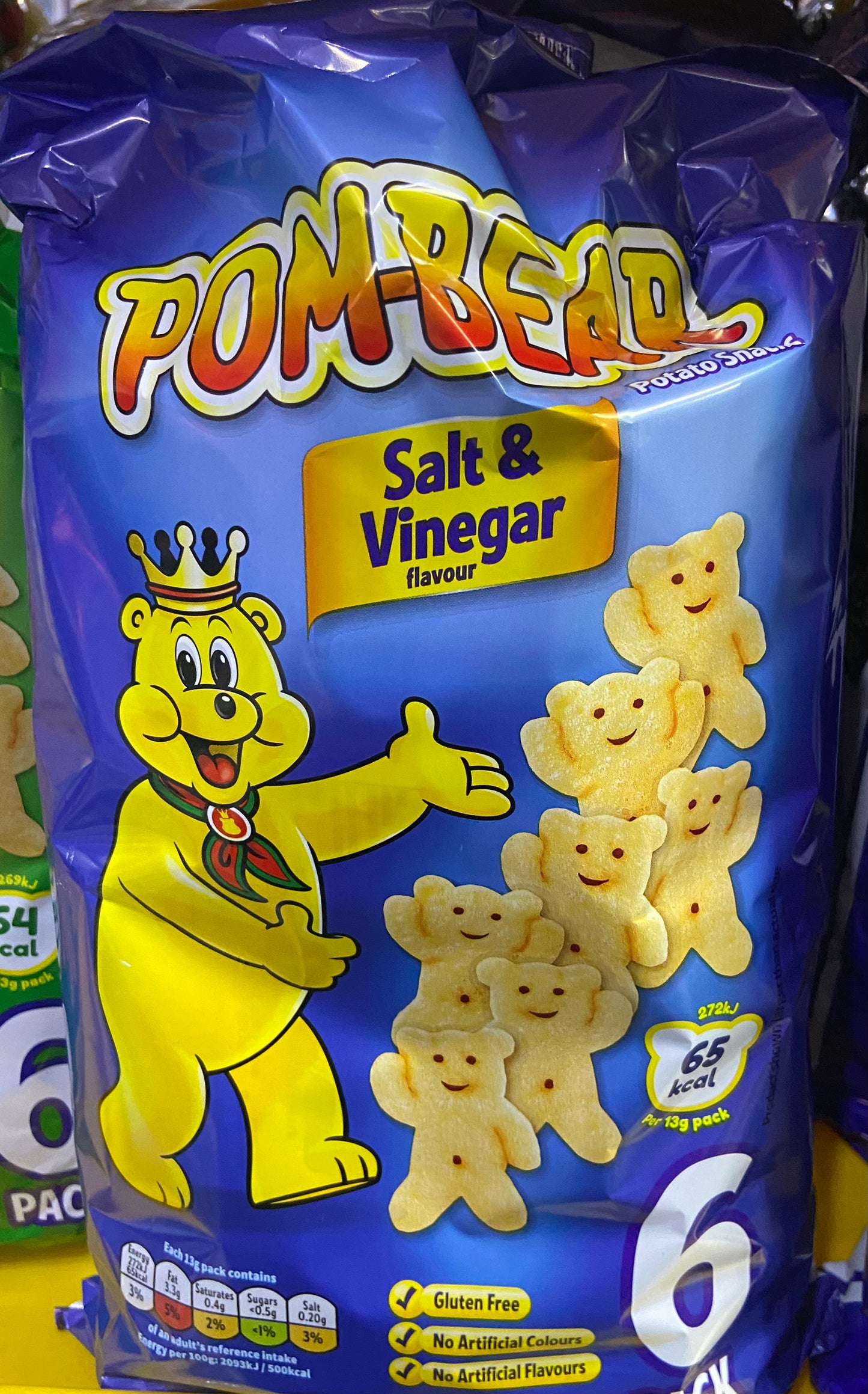 POM-BEAR SEL & VINAIGRE paquet de 6