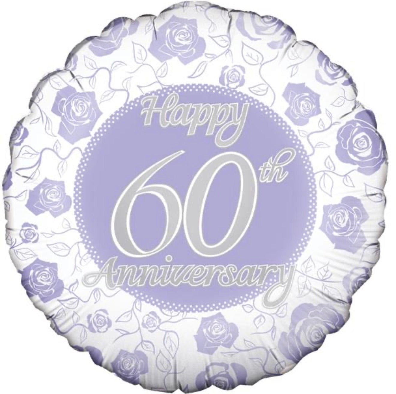 18in HAPPY 60th ANNIVERSARY FOIL BALLOON