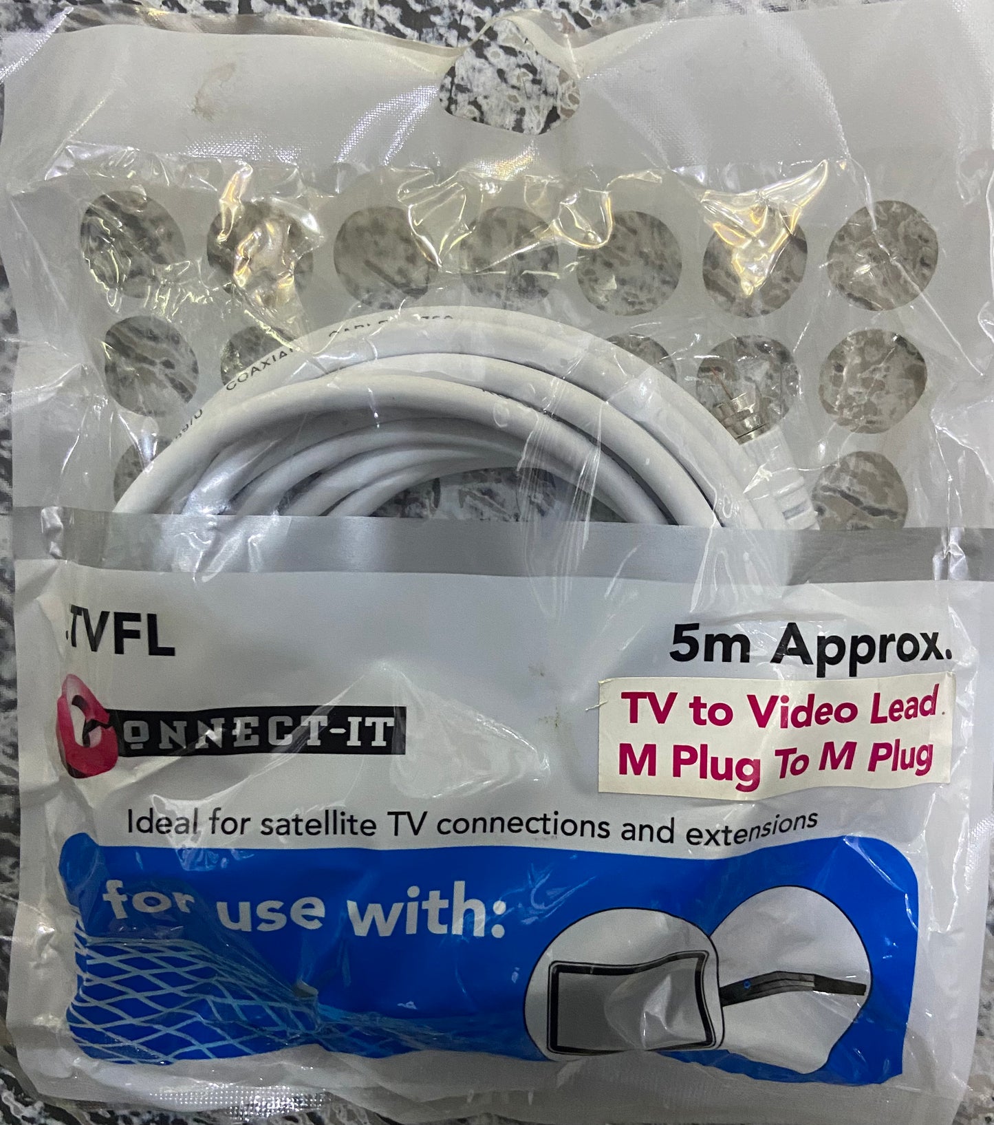 TV TO VIDEO LEAD M PLUG TO M PLUG