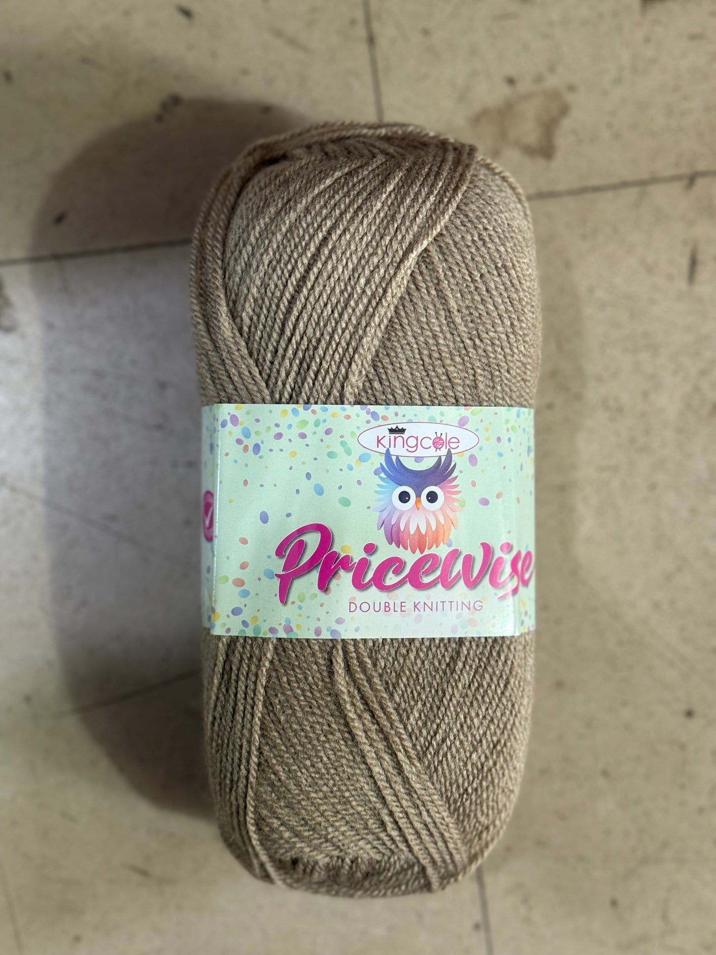 PRICEWISE DOUBLE KNITTING 100g SHADE FUDGE