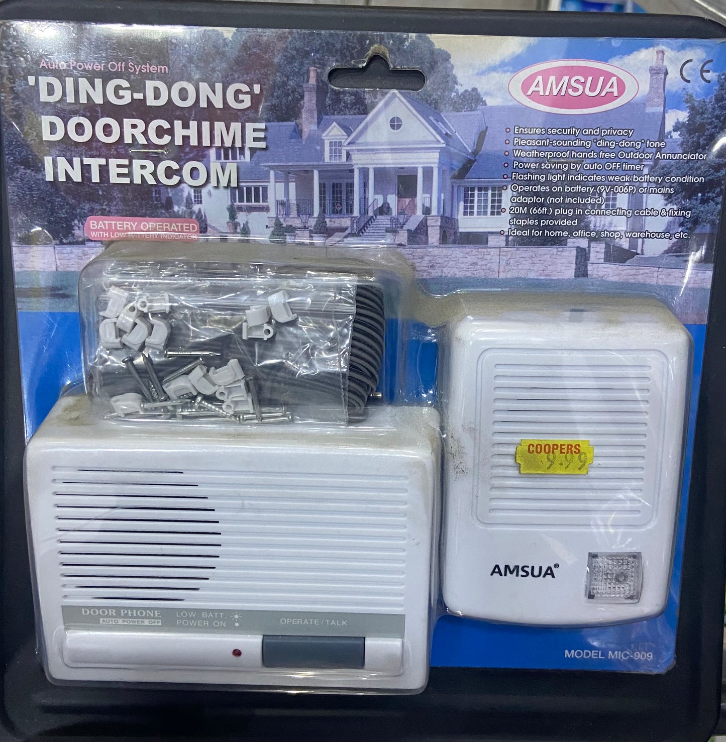 AMSUA DING-DONG DOOR CHIME INTERCOM