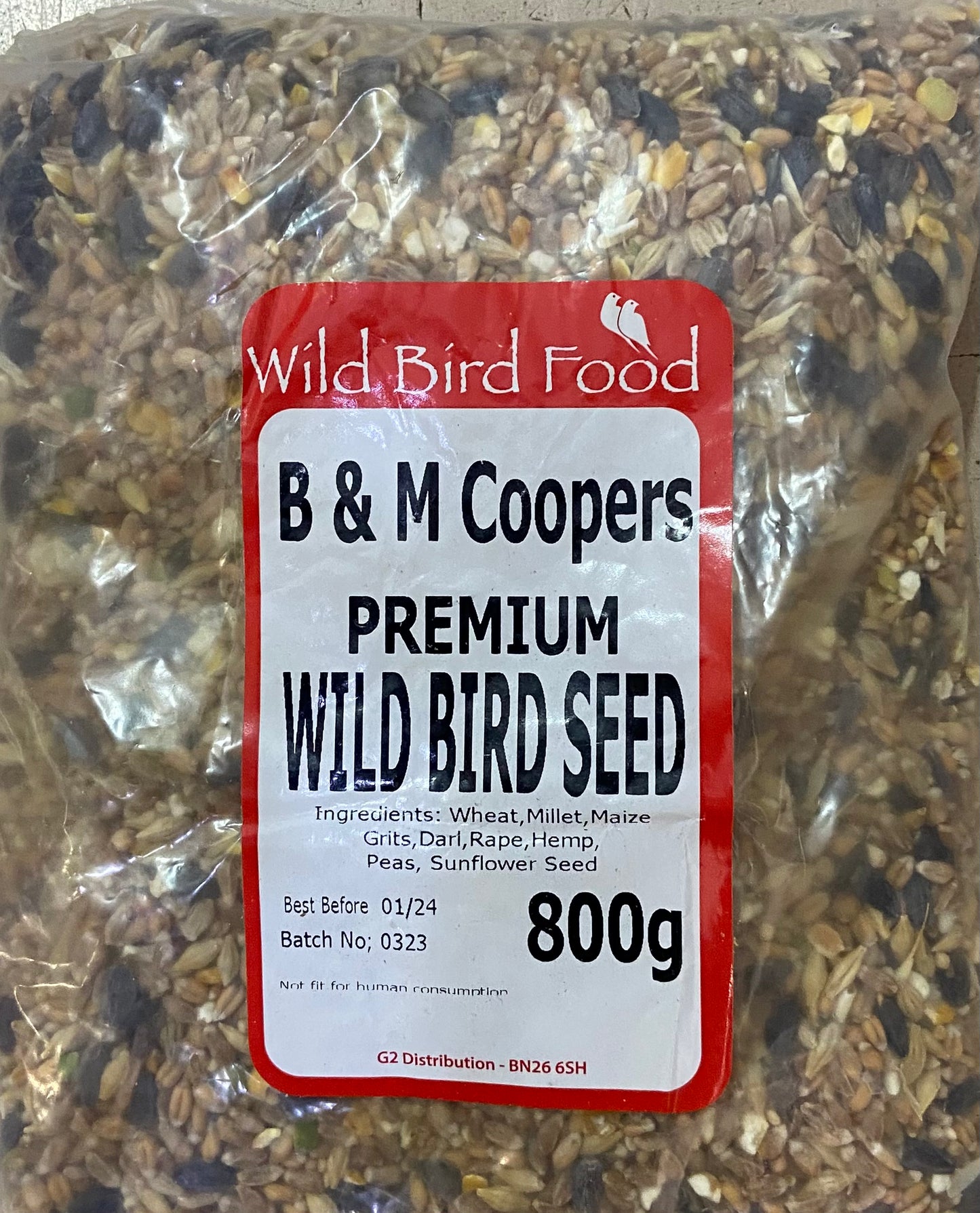 B & M COOPERS GRAINES POUR OISEAUX SAUVAGES DE QUALITÉ SUPÉRIEURE 800g