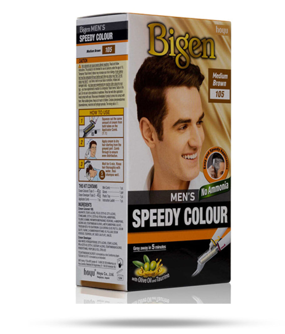 Bigen Mens 105 Medium Brown 80g