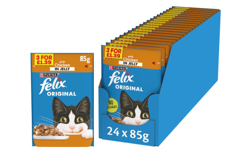 FELIX Original Chicken in Jelly Wet Cat Food 85g
