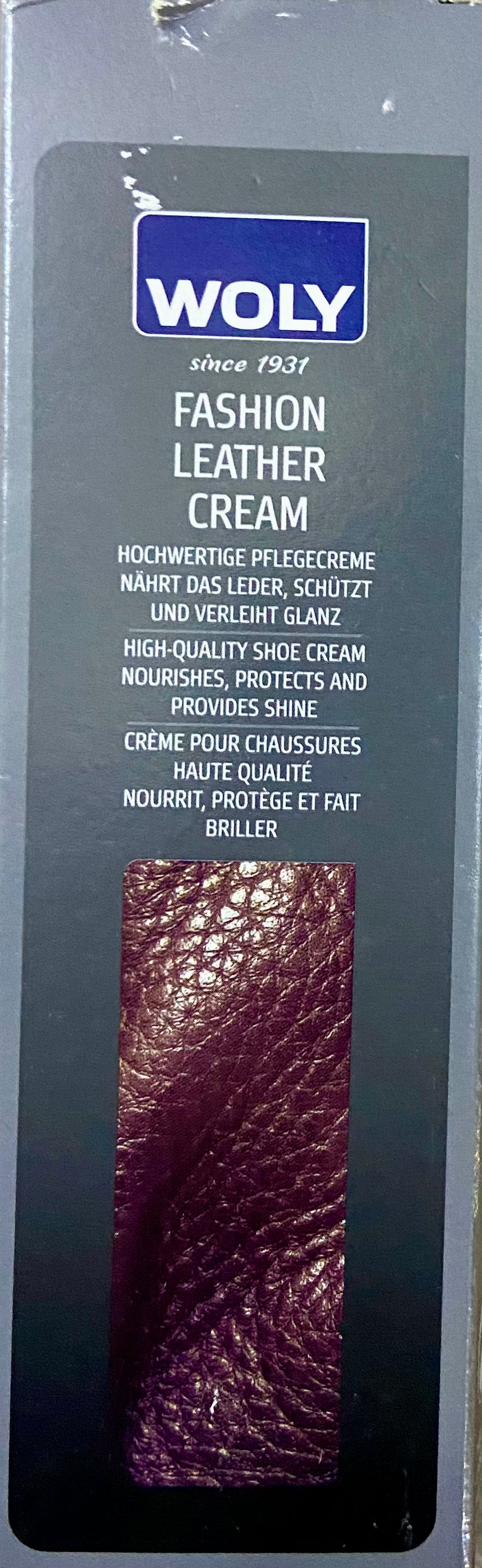 WOLY FASHION LEATHER CRÈME bleu foncé