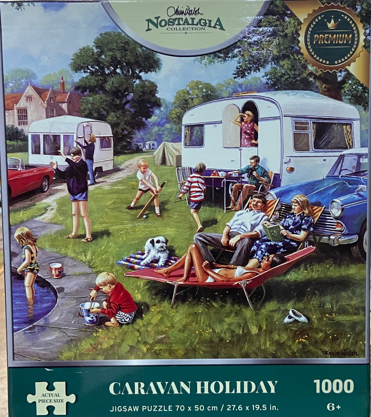 NOSTALGIA CARAVAN HOLIDAY JIGSAW PUZZLE 70x50cm