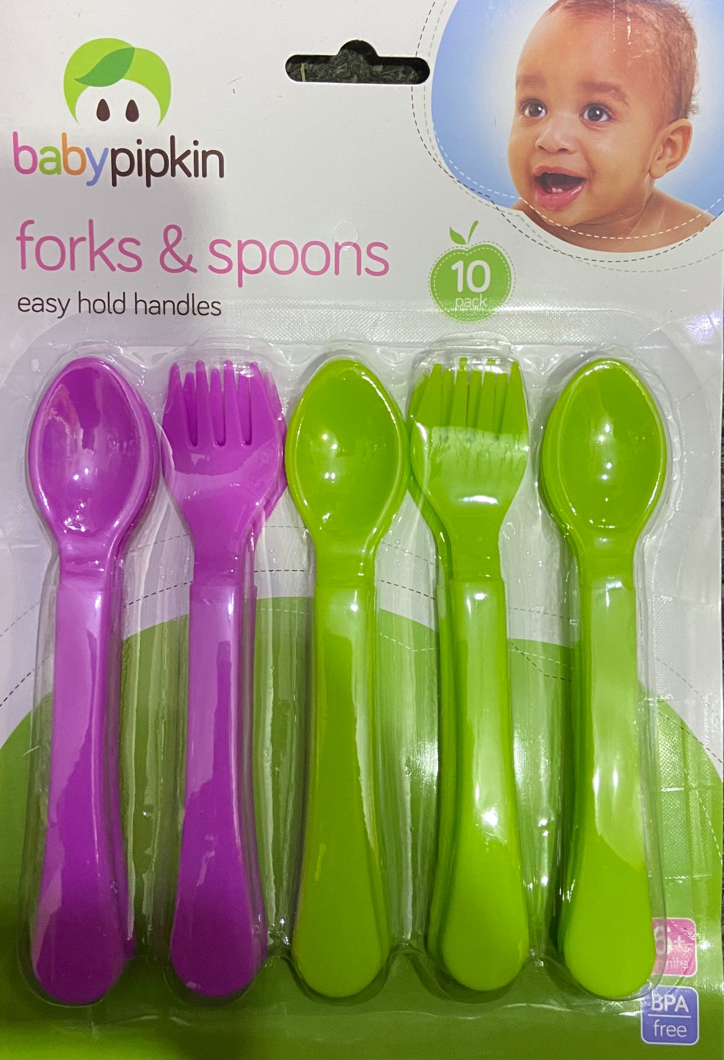 BP 10pk Easy to Hold Forks and