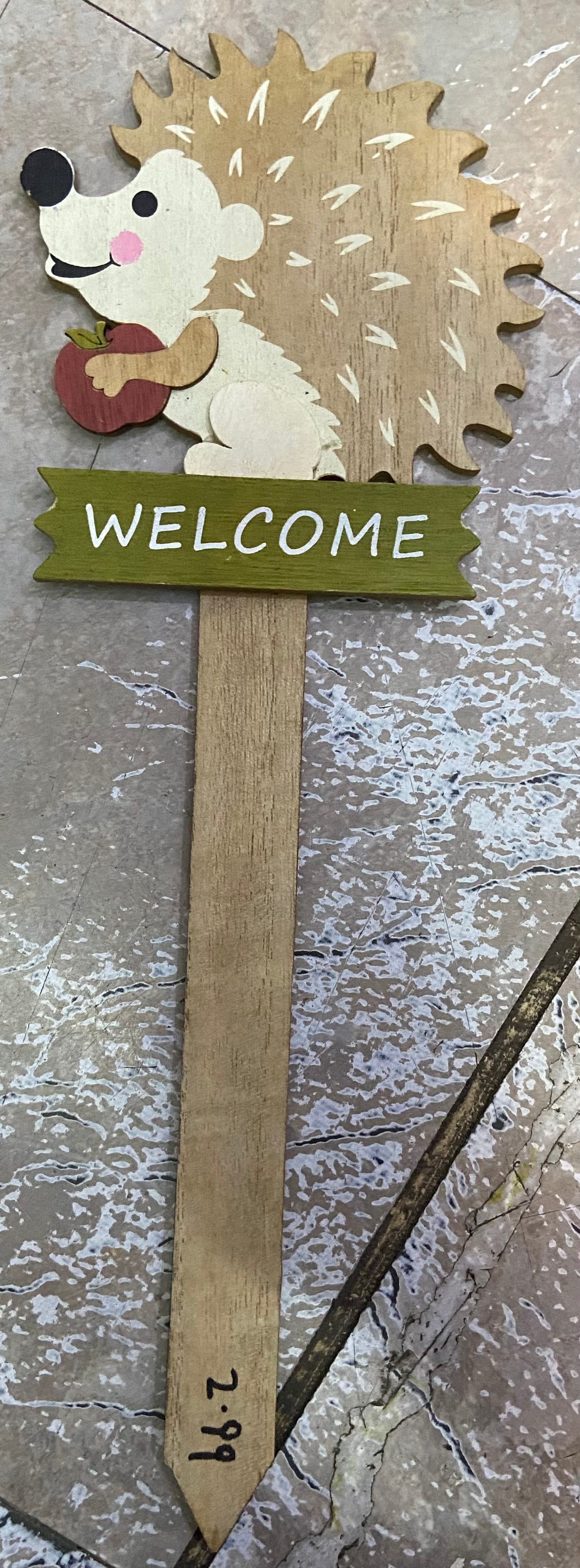 PLAQUE DE JARDIN EN BOIS