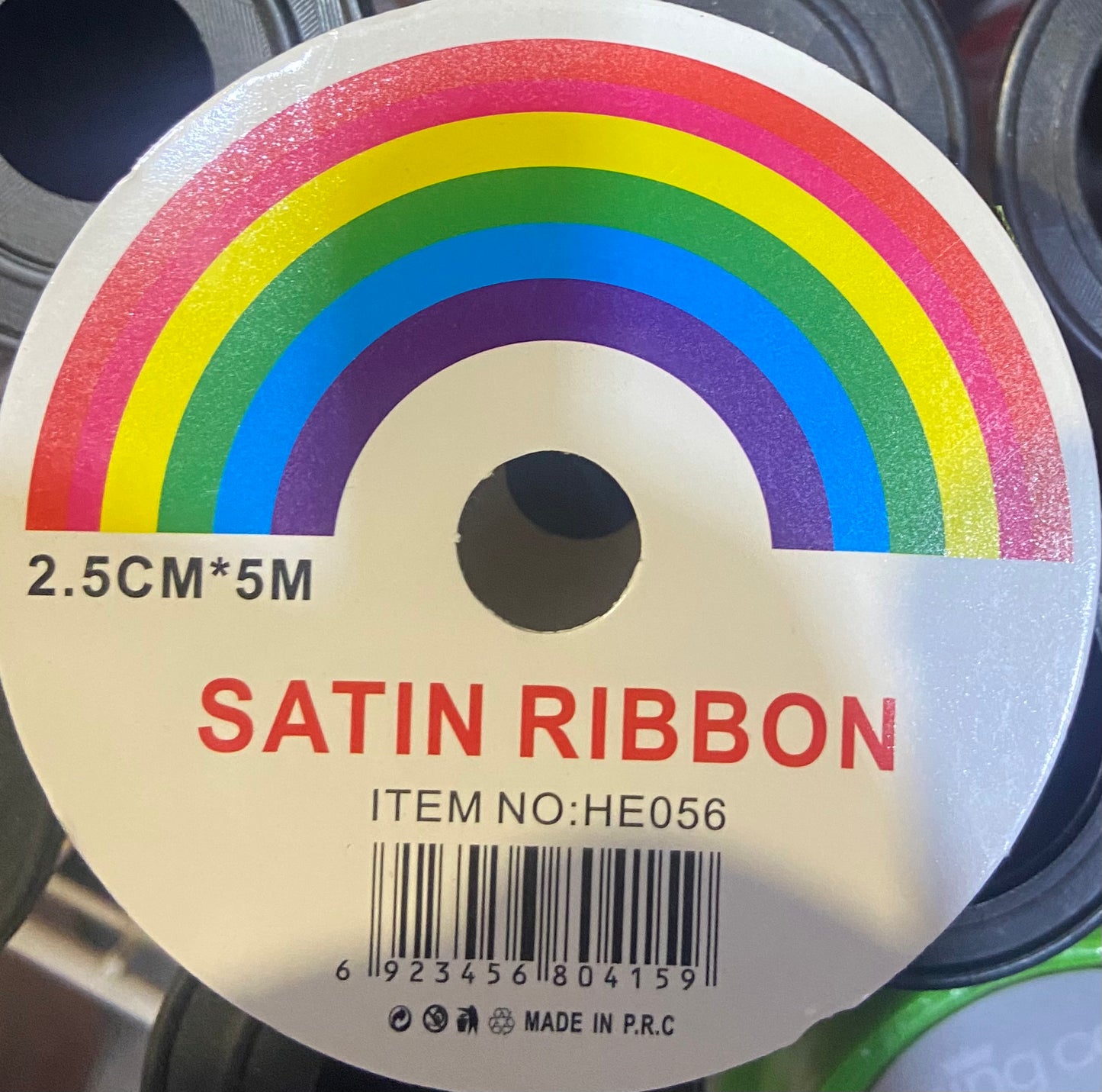 RUBAN DE SATIN 2.5cm*5m