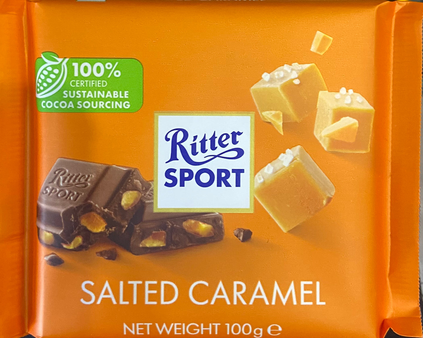 RITTER SPORT CARAMEL SALÉ 100G