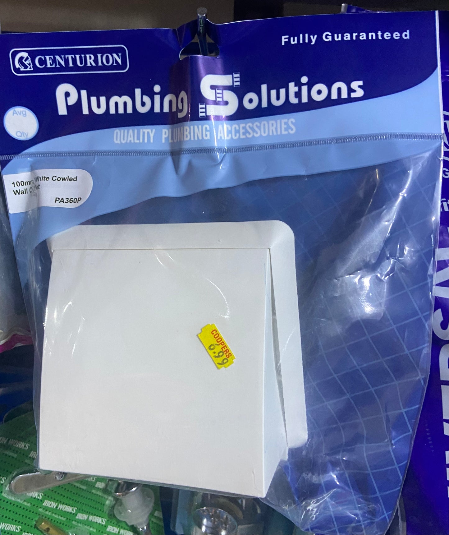 CENTURION PLOMBERIE SOLUTIONS Sortie murale à capot blanc 100 mm