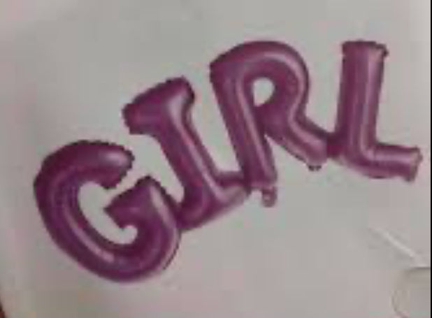 GIRL FOIL AIR BALLOON 106*38cm