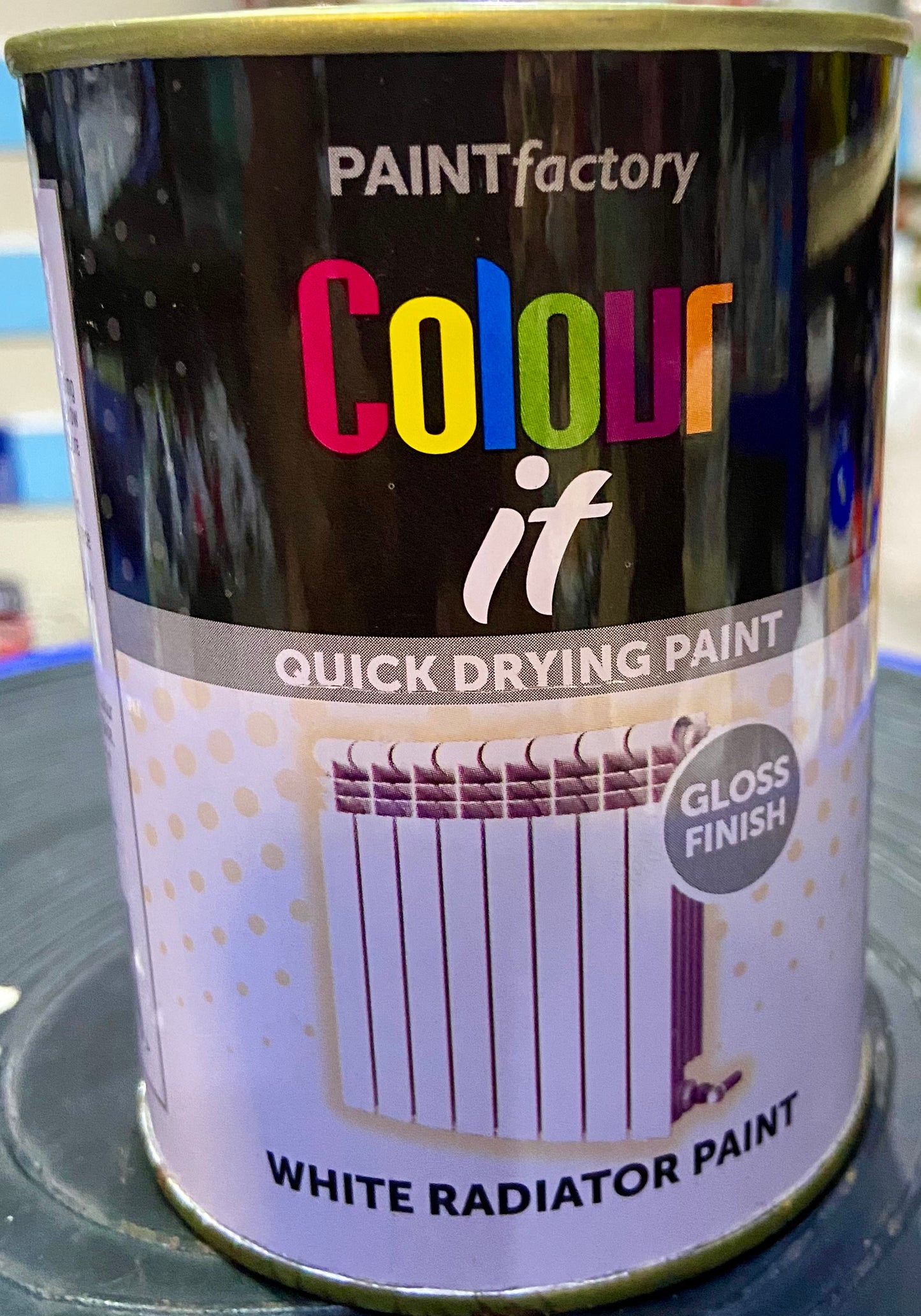 PAINT FACTORY COLOUR IT WHITE RADIATOR PAINT GLOSS FINISH 300ml