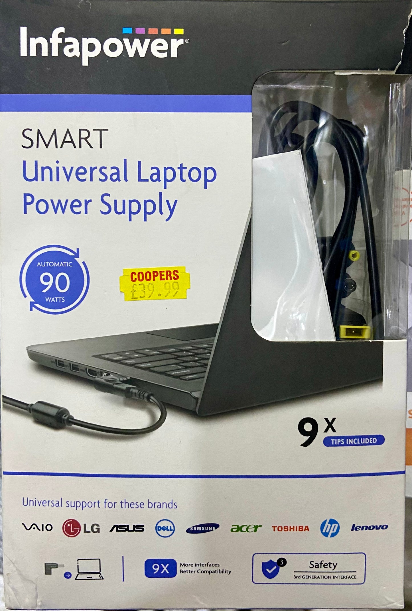 INFAPOWER SMART UNIVERSAL LAPTOP POWER SUPPLY