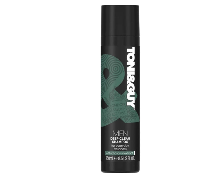 Toni & Guy Shampooing Nettoyant en Profondeur Homme à l'extrait de Charbon, 250ml
