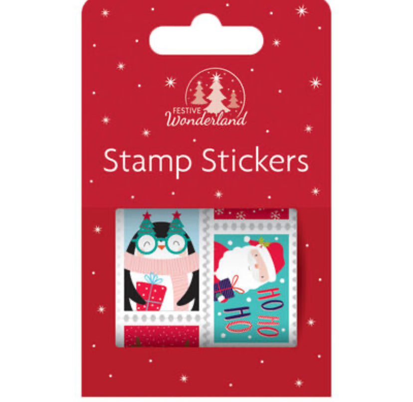CHRISTMAS STAMP STICKERS