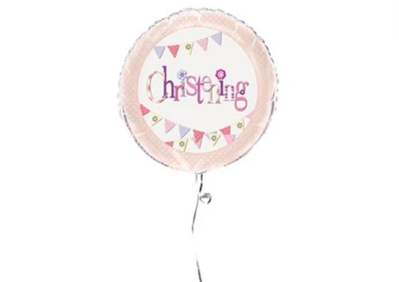 18in CHRISTENING PINK FOIL BALLOON