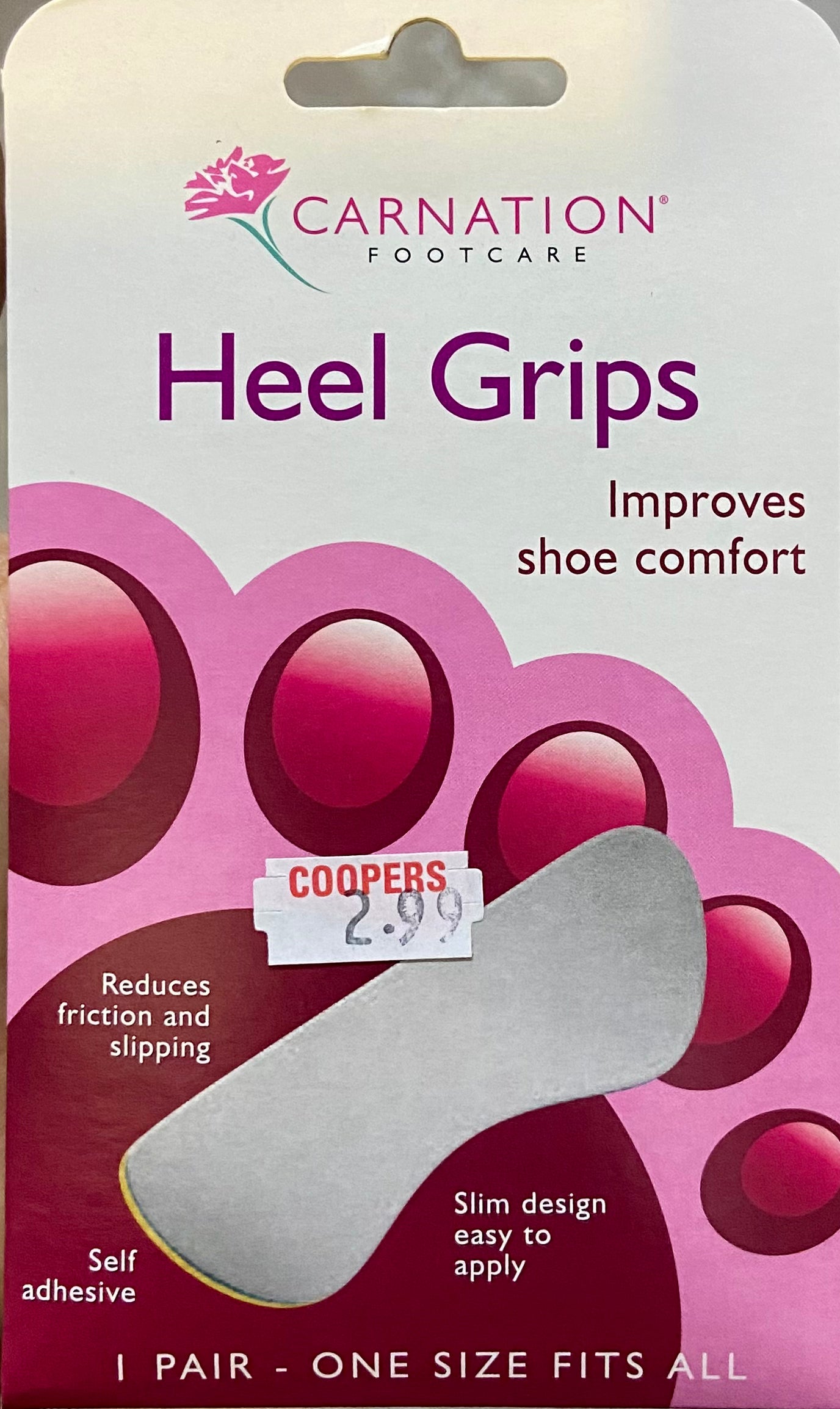 CARNATION FOOTCARE HEEL GRIPS
