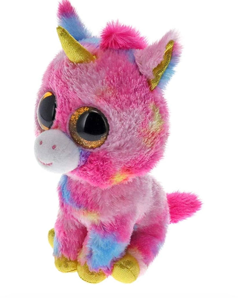 TY BEANIE BOO PLUSH FANTASIA THE UNICORN PINK
