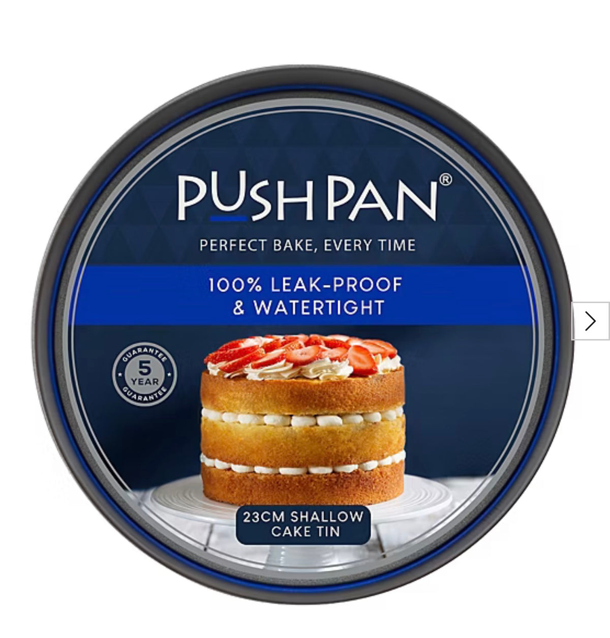 WHAM PUSH PAN 23cm SHALLOW LOSSE BASED CAKE TIN