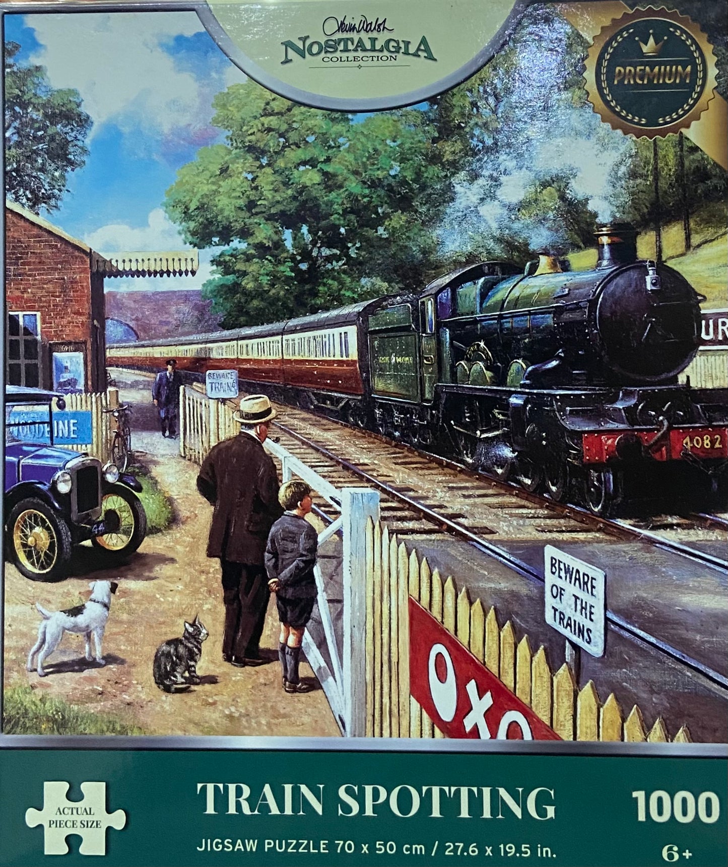 NOSTALGIA TRAIN SPOTTING JIGSAW PUZZLE 70x50cm