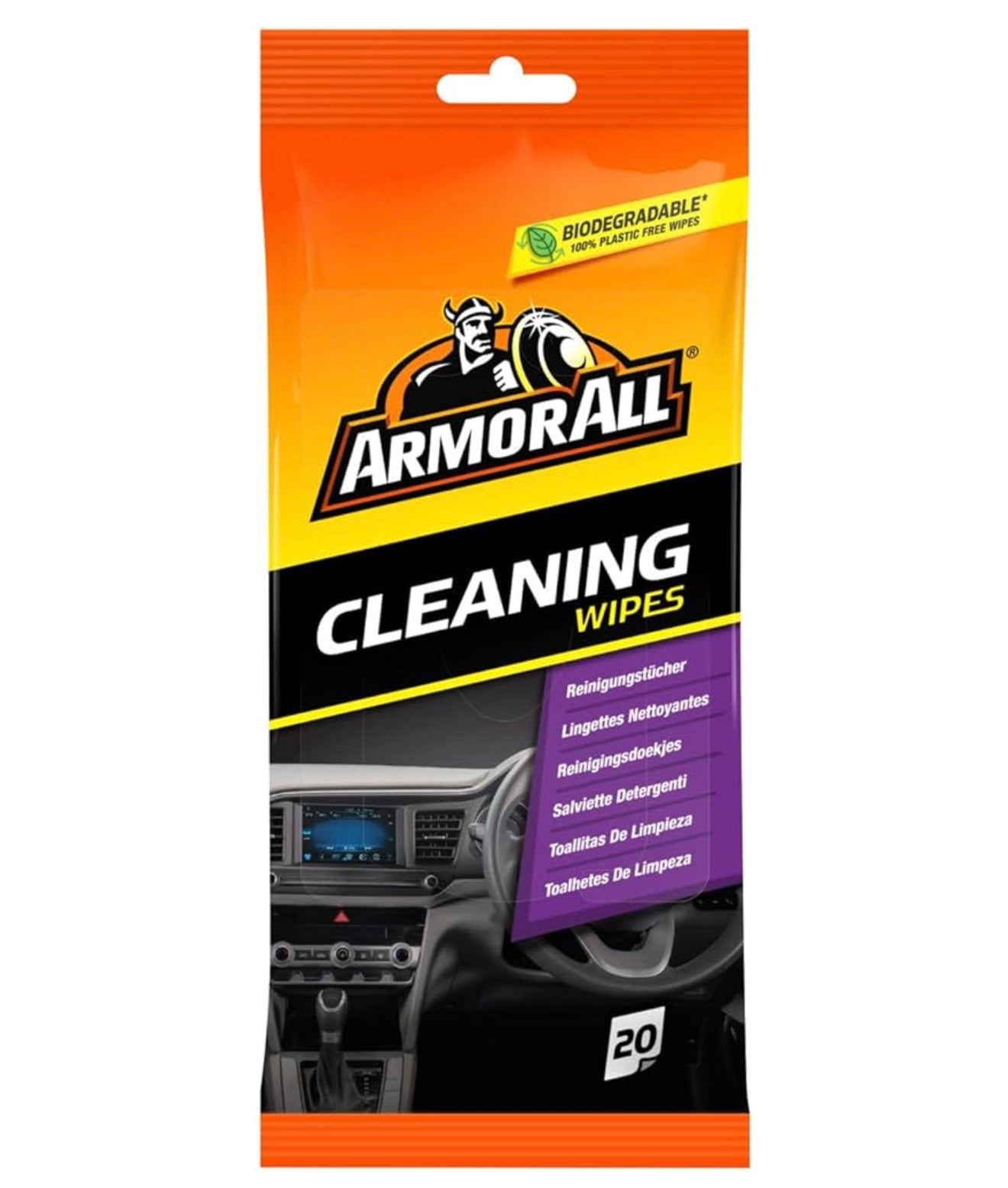 ARMORALL CLEANING WIPES 20pk