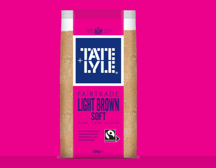 TATE LYLE LIGHT BROWN SOFT PURE CANE SUGAR 500g