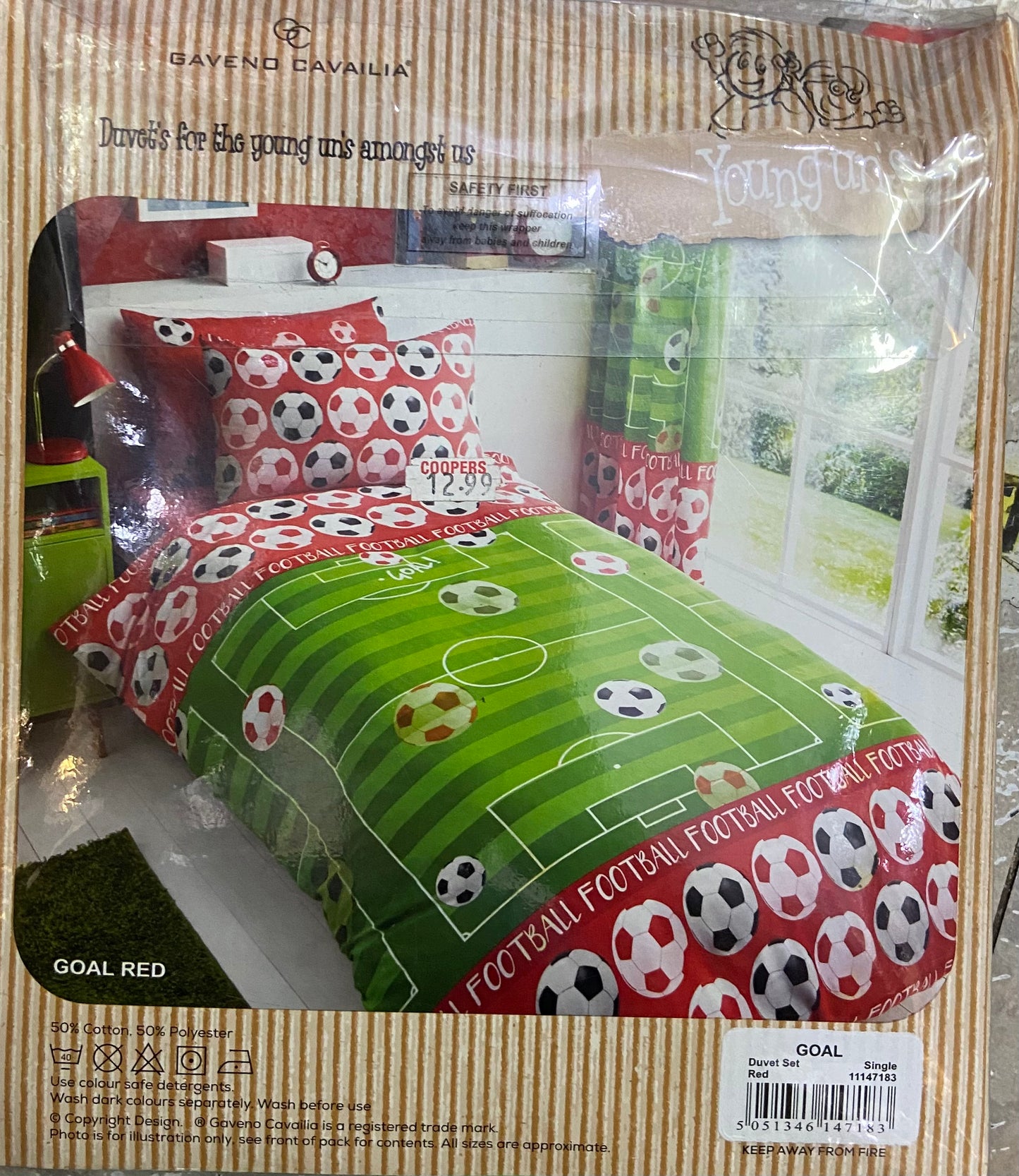 PARURE DE LIT INDIVIDUELLE ROUGE